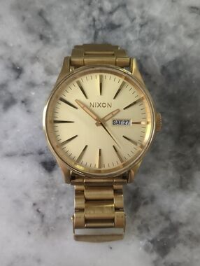 Nixon Gold-tone Men's Bracelet Watch